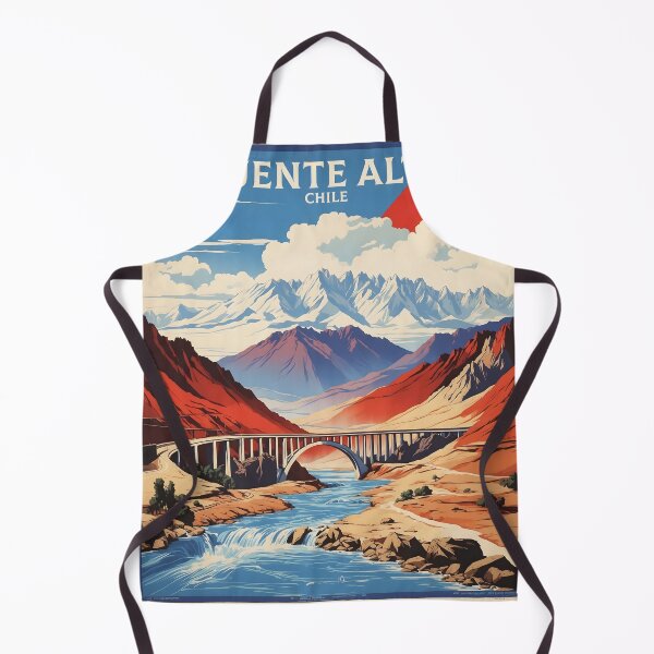 Item preview, Cartel retro vintage de turismo de Puente Alto Chile designed and sold by TravelersGems.