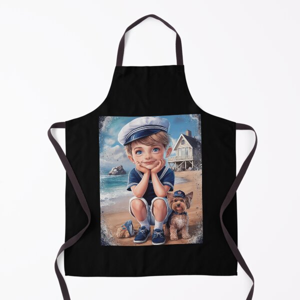 Item preview, Adventurous Beach Day with Best Friend – Sailor Boy and Dog designed and sold by love3617.
