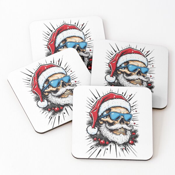 Item preview, Santa Skull: Christmas Meets Dark Aesthetic Design designed and sold by Colorful-Garden.