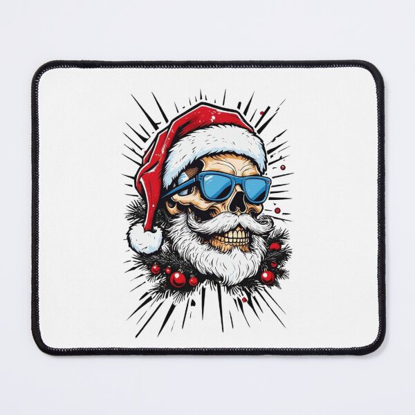 Item preview, Santa Skull: Christmas Meets Dark Aesthetic Design designed and sold by Colorful-Garden.