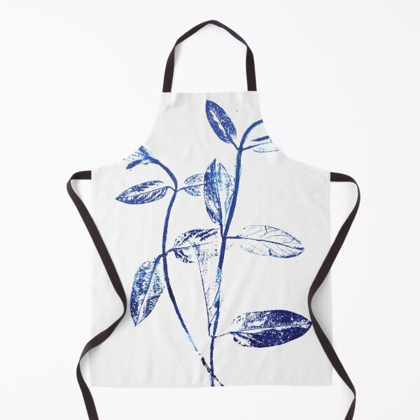 Item preview, 2 navy blue honey suckle leaves  designed and sold by ColorandColor.