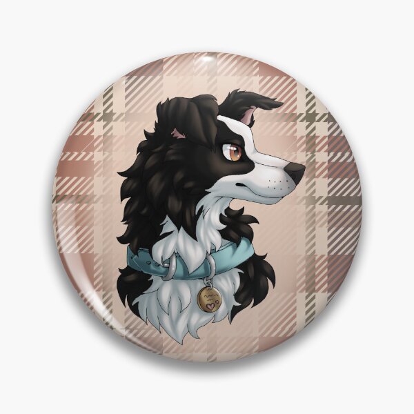 Item preview, Black Border Collie 2.0 with Tartan / Plaid designed and sold by Bamsdrawz.