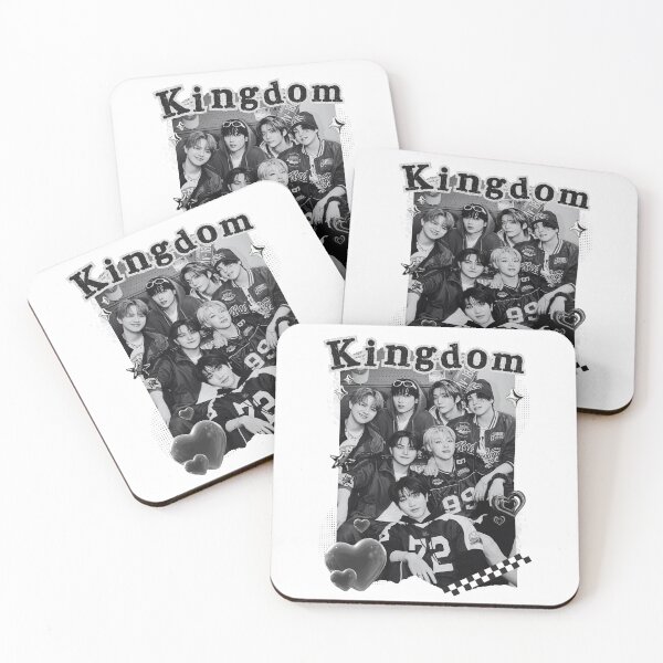 Artikelvorschau, Monochrome Majestät: KINGDOM K-Pop Collage Art entworfen und verkauft von AJUNICE STUDIO.