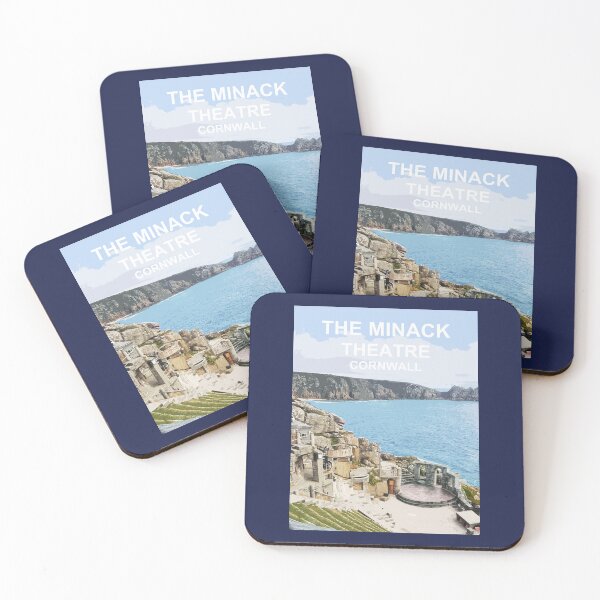 Item preview, Minack Theatre Cornwall. Porthcurno Cornish gift Kernow Travel location poster. designed and sold by BarbaraGlebska.