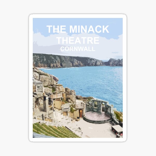 Artikel-Vorschau von Minack Theatre, Cornwall. Porthcurno, Geschenk aus Cornwall, Kernow, Reiseortposter., designt und verkauft von BarbaraGlebska.