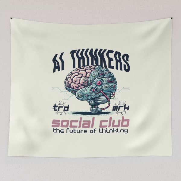 Item preview, AI thinkers social club, the future of thinking designed and sold by Peerless-Prime.
