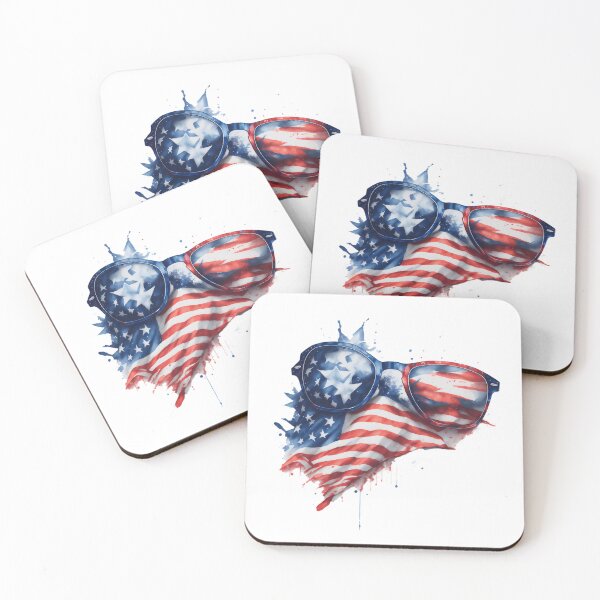 Item preview,  4th of Sunglasses in the color of the American flag designed and sold by jkrphoto.