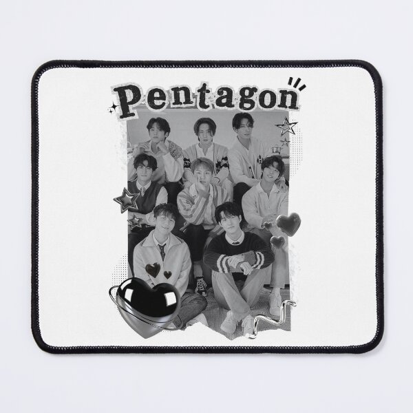 Item preview, K-pop Group Pentagon Black & White Collage Art designed and sold by AJUNICE STUDIO.