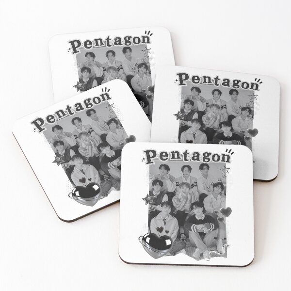 Item preview, K-pop Group Pentagon Black & White Collage Art designed and sold by AJUNICE STUDIO.