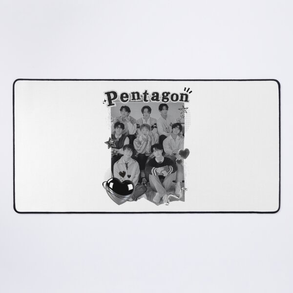 Item preview, K-pop Group Pentagon Black & White Collage Art designed and sold by AJUNICE STUDIO.