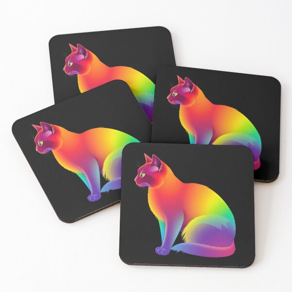 Item preview, Beautiful rainbow cat designed and sold by Rocklights.