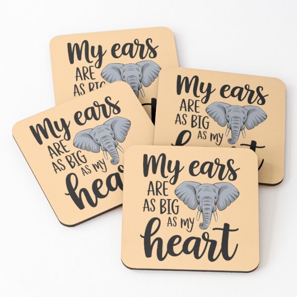 Item preview, Elephant - My ears are as big as my heart designed and sold by 123ks.