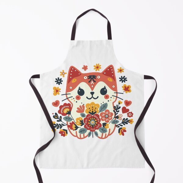 Item preview, KittyKat - Cute Girly Cat with Flowers designed and sold by KittyKatCats.