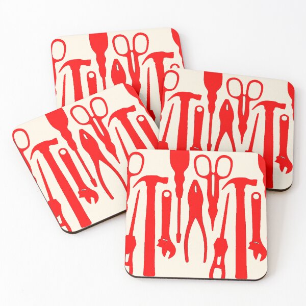 Item preview, Tools repeat - Red and Cream designed and sold by Fuzzdandy Designs.