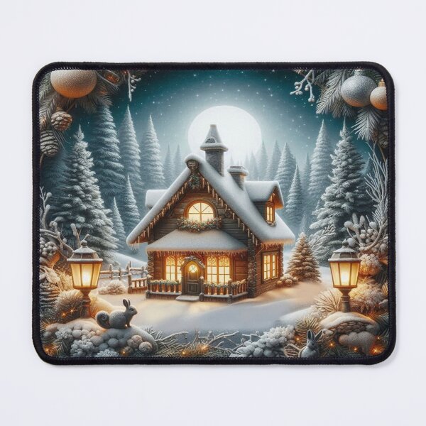 Item preview, cozy holiday feel Christmas house with decoration,RBCozyHolidays,CozyHolidays designed and sold by Expressions-Sel.