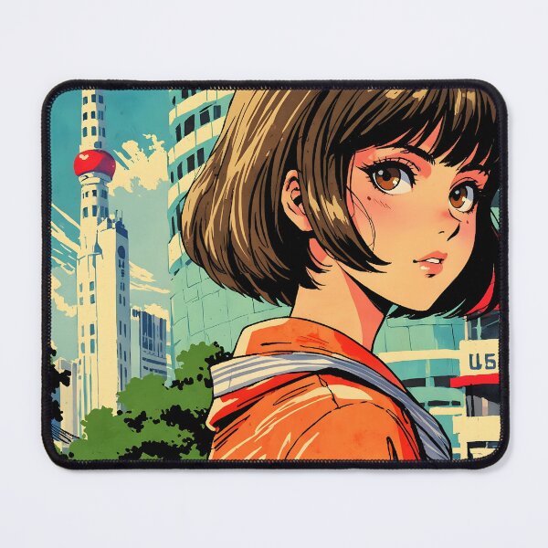 Item preview, Chiba Japan Retro Anime Girl 80s Vintage Travel designed and sold by Retro-Anime9.