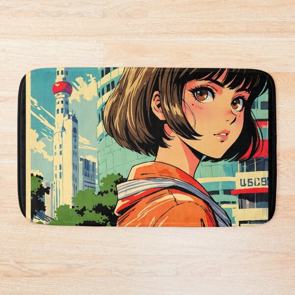 Item preview, Chiba Japan Retro Anime Girl 80s Vintage Travel designed and sold by Retro-Anime9.