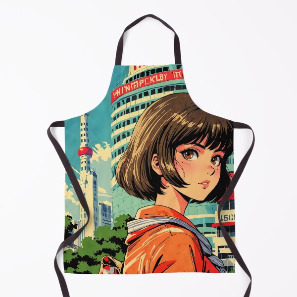 Item preview, Chiba Japan Retro Anime Girl 80s Vintage Travel designed and sold by Retro-Anime9.