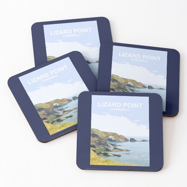 Item preview, Lizard Point Cornwall. Cornish gift Kernow Travel location poster.  designed and sold by BarbaraGlebska.