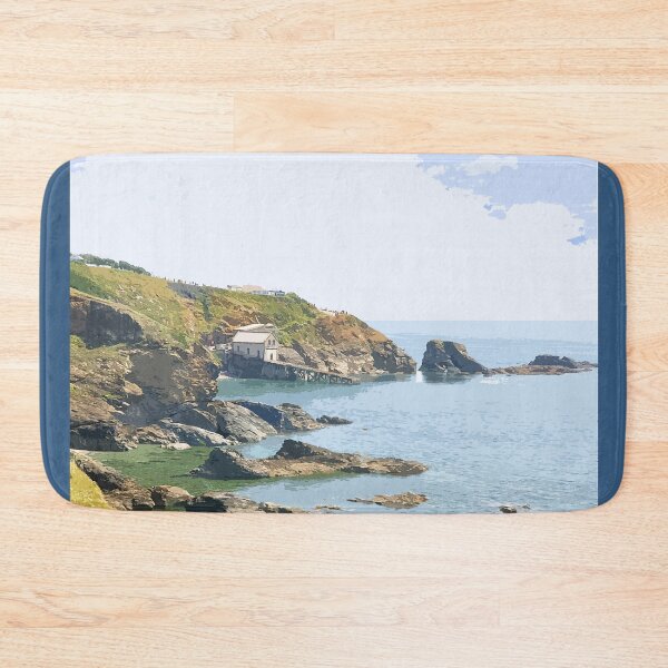 Item preview, Lizard Point Cornwall. Cornish gift Kernow Travel location poster.  designed and sold by BarbaraGlebska.