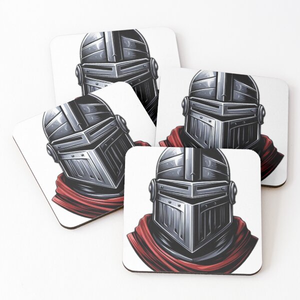 Item preview, Medieval Soldier Helmet with Red Scarf designed and sold by GeneralDaily.