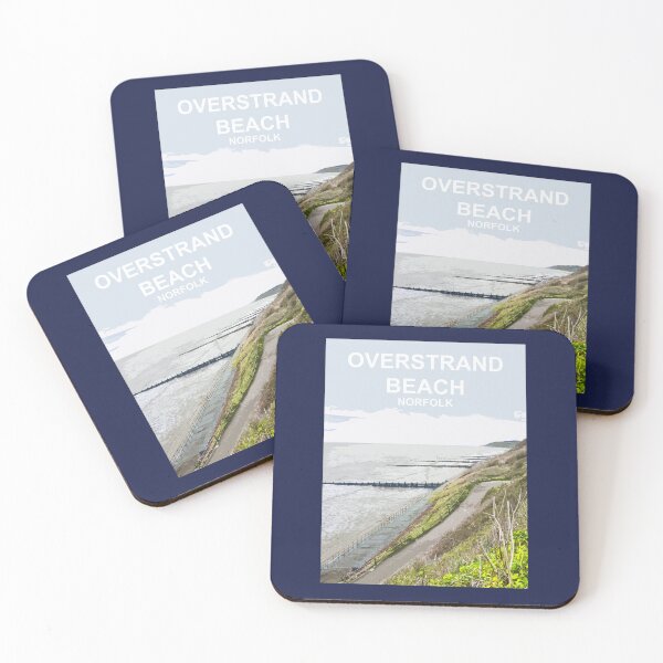 Item preview, Overstrand Beach Norfolk Travel poster East Anglia designed and sold by BarbaraGlebska.
