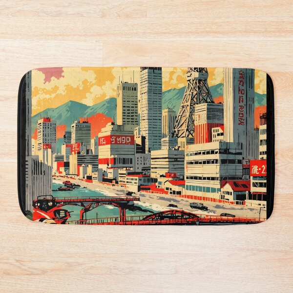 Item preview, City of Chiba Japan Retro Anime Girl 80s Vintage Travel designed and sold by Retro-Anime9.
