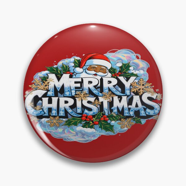 Item preview, Merry Christmas Blue with a brown Santa designed and sold by KeshaEls.