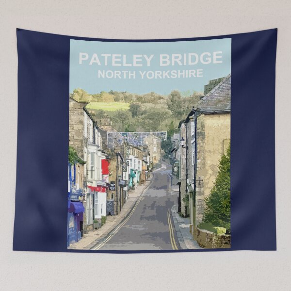 Item preview, Pateley Bridge North Yorkshire Travel location poster Scarborough designed and sold by BarbaraGlebska.