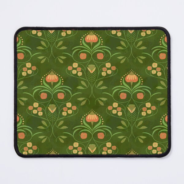 Item preview, Retro Bloom Symphony-Garden Green2 designed and sold by Carina Parry Studios.