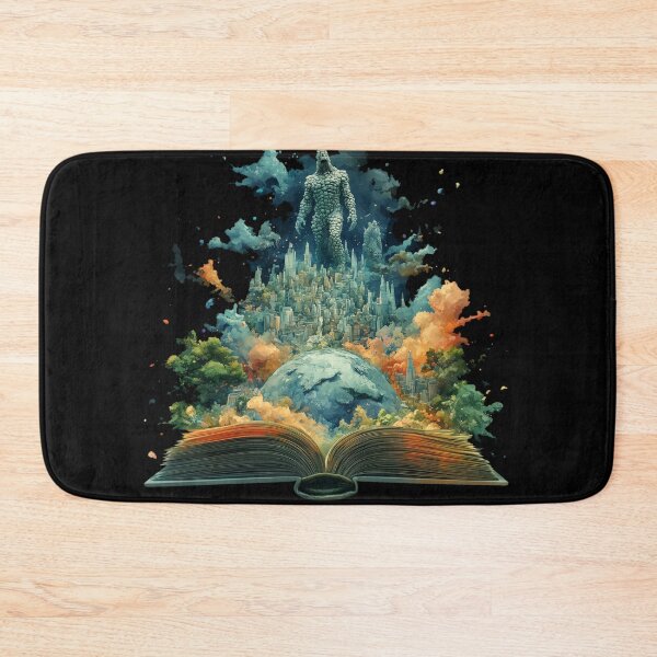 Item preview, Giants Walking The Earth - Fantasy Art Print designed and sold by AiHead.