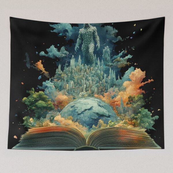 Artikelvorschau, Riesen wandeln auf der Erde - Fantasy-Kunstdruck entworfen und verkauft von AiHead.