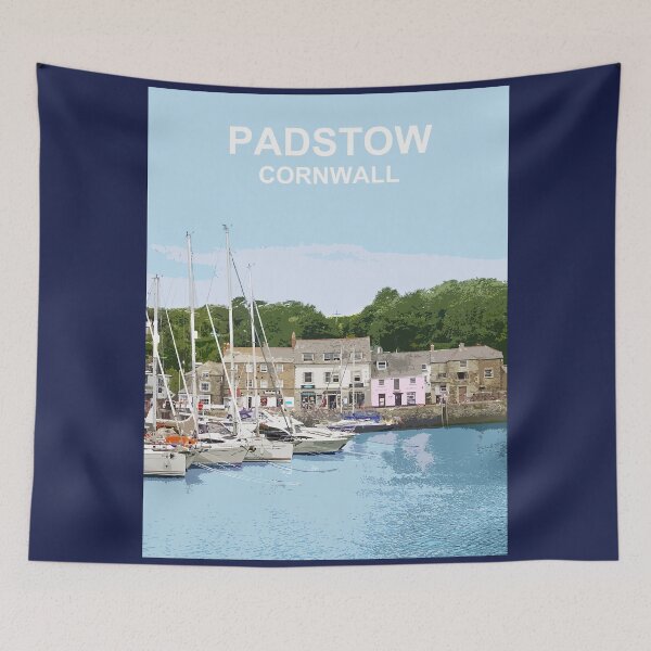 Artikelvorschau, Padstow, Cornwall. Geschenk aus Cornwall. Reise-Standortposter „Kernow“. entworfen und verkauft von BarbaraGlebska.