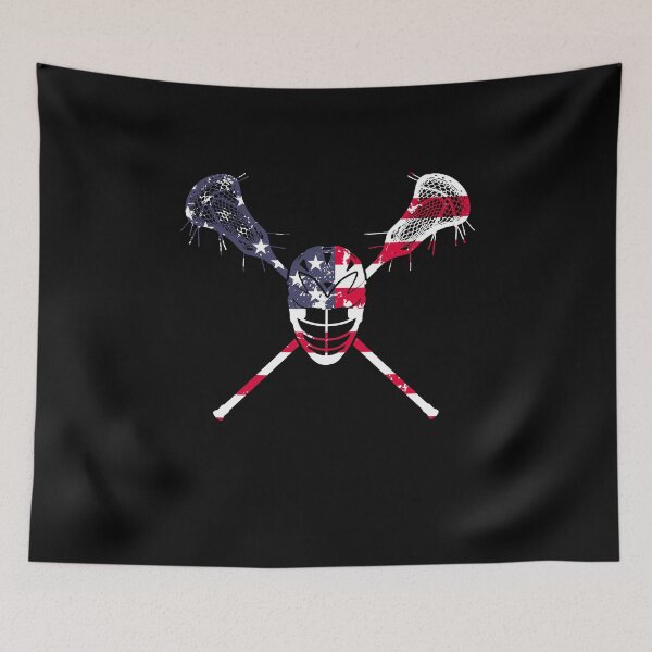 Item preview, Lacrosse American Flag Lax Helmet Sticks 4th Of July designed and sold by Rahjihan.