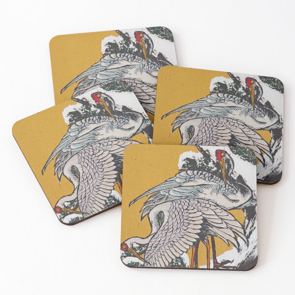 Item preview, Two Cranes on a Snow Covered Pine Tree after Hokusai designed and sold by muhaonline.