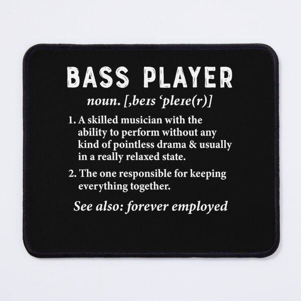 Item preview, Bass Player Definition Bassist Musicians designed and sold by Rahjihan.