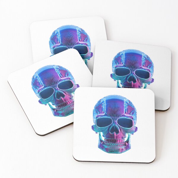 Item preview, Neon Cyber Skull designed and sold by Yuran-Design.