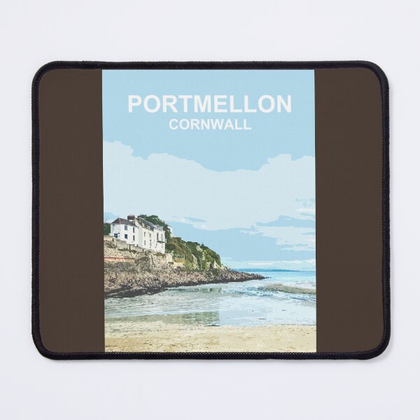 Item preview, Portmellon Cornwall. Cornish gift Kernow Travel location poster.  designed and sold by BarbaraGlebska.