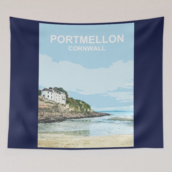 Artikelvorschau, Portmellon Cornwall. Geschenk aus Cornwall. Reise-Standortposter „Kernow“. entworfen und verkauft von BarbaraGlebska.