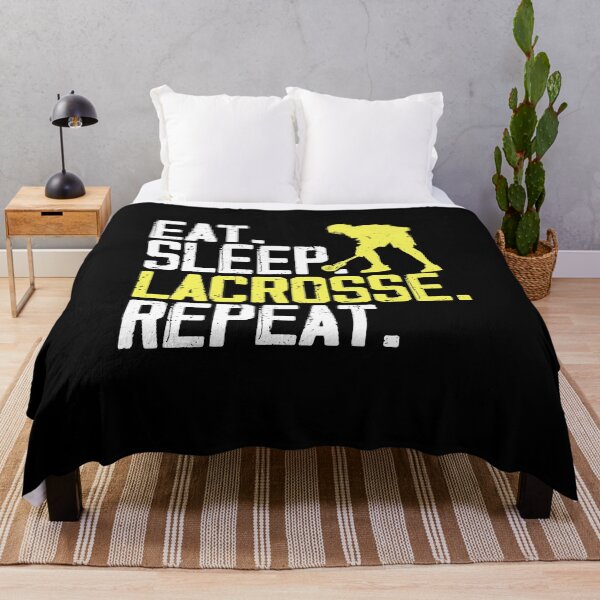 Item preview, Eat Sleep Lacrosse Repeat Funny Lax Player designed and sold by Rahjihan.