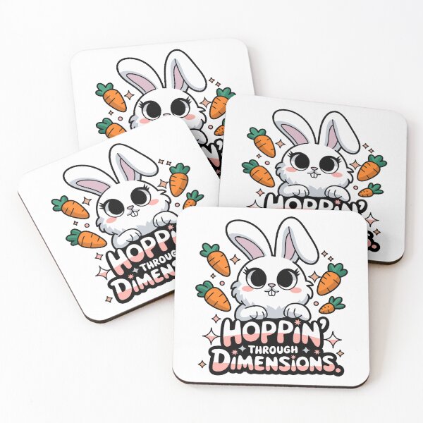 Item preview, Hoppin' Through Dimensions - Cute Bunny Adventure designed and sold by StellarDreamer.