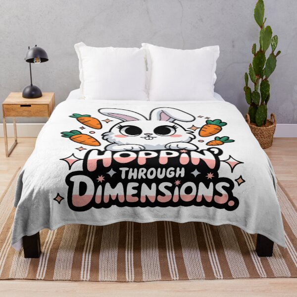 Item preview, Hoppin' Through Dimensions - Cute Bunny Adventure designed and sold by StellarDreamer.