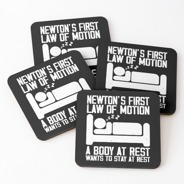 Item preview, Newton's First 1st Law Funny Cute Nerd designed and sold by Rahjihan.