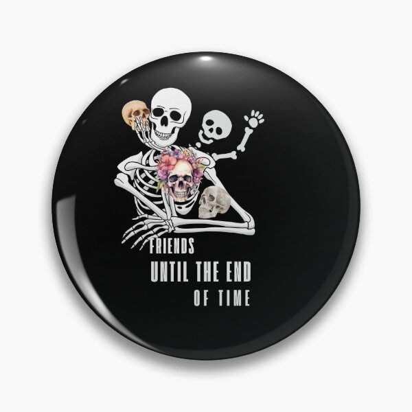 Item preview, A group of skeletons symbolizing eternal friendship adorned with flowers designed and sold by PholPol1959.