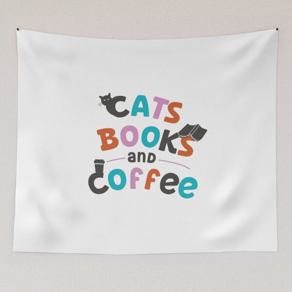 Item preview, Cats, books and cofee designed and sold by Dot1001.