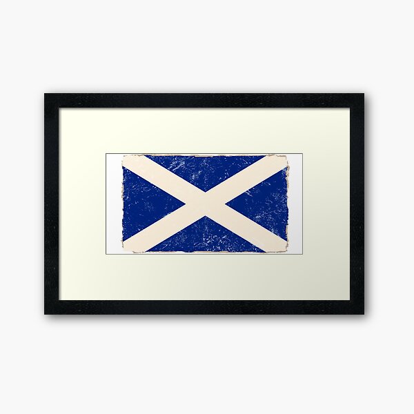 Scottish Flag Framed Art Print