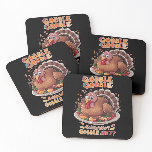 Item preview, Funny Thanksgiving Turkey Sweatshirt/T-shirt, Gobble Gobble Wide-Eyed Turkey, Perfect for Holiday Feasts designed and sold by LanzsStickAlot.