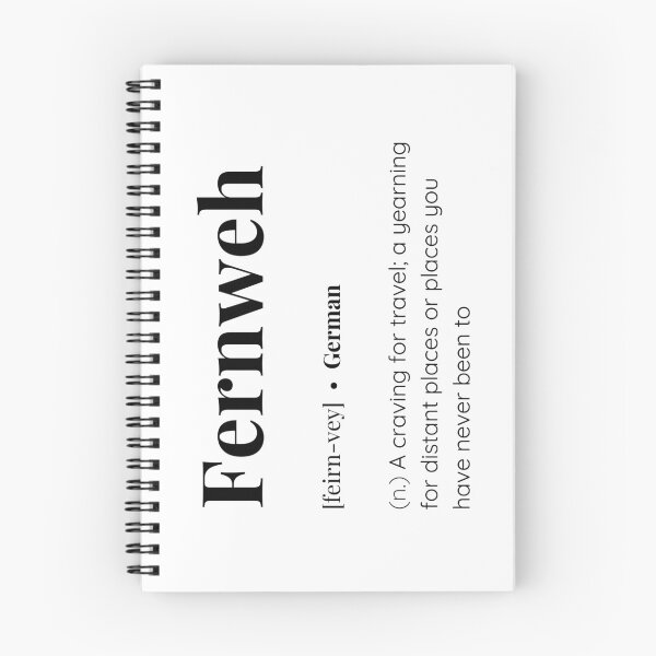 Item preview, Fernweh German word meaning designed and sold by SimplyMots.