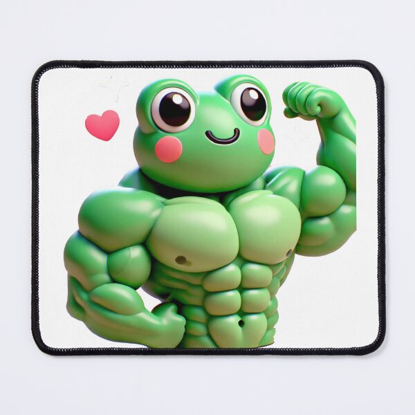 Item preview, Muscular 3D Frog Flexing designed and sold by hassanimarket7.