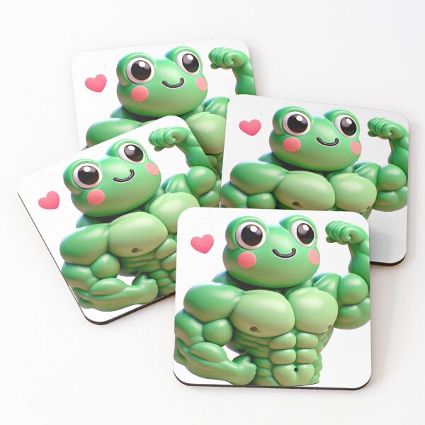 Item preview, Muscular 3D Frog Flexing designed and sold by hassanimarket7.